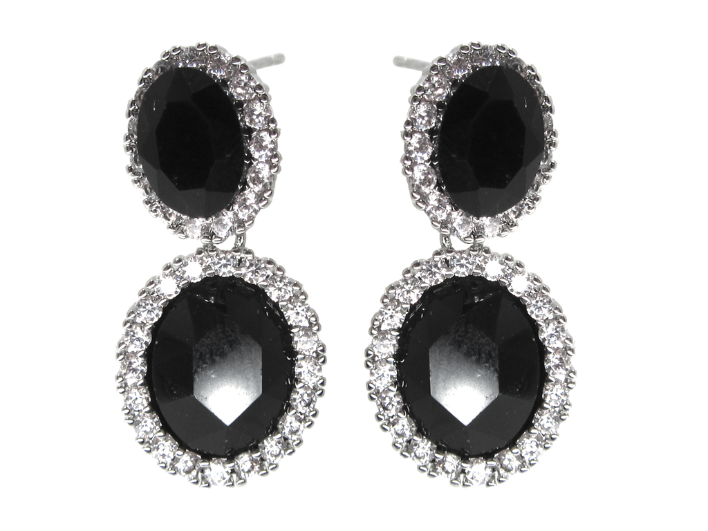 RHODIUM PLATED EARRINGS