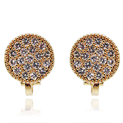 GOLD PLATED CLIP ON EARRINGS