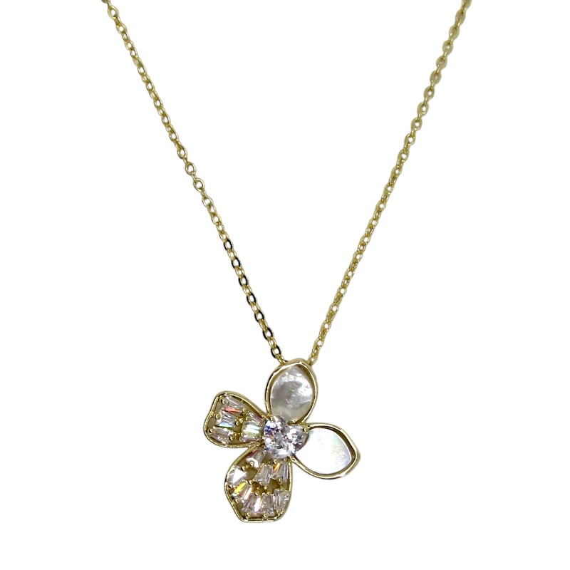 14K GOLD PLATED NECKLACE WITH SHELL