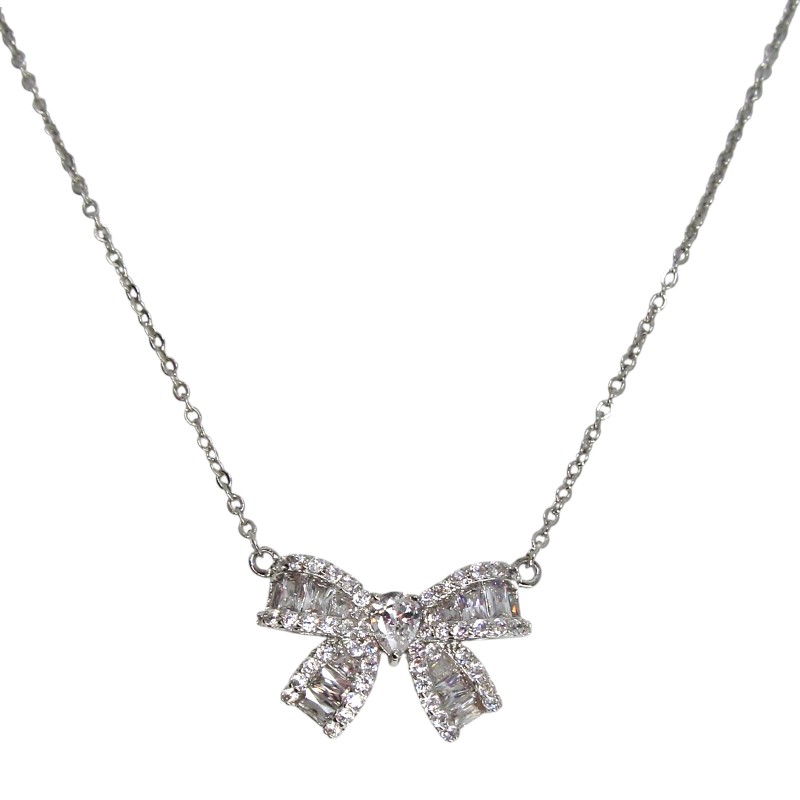 RHODIUM PLATED NECKLACE