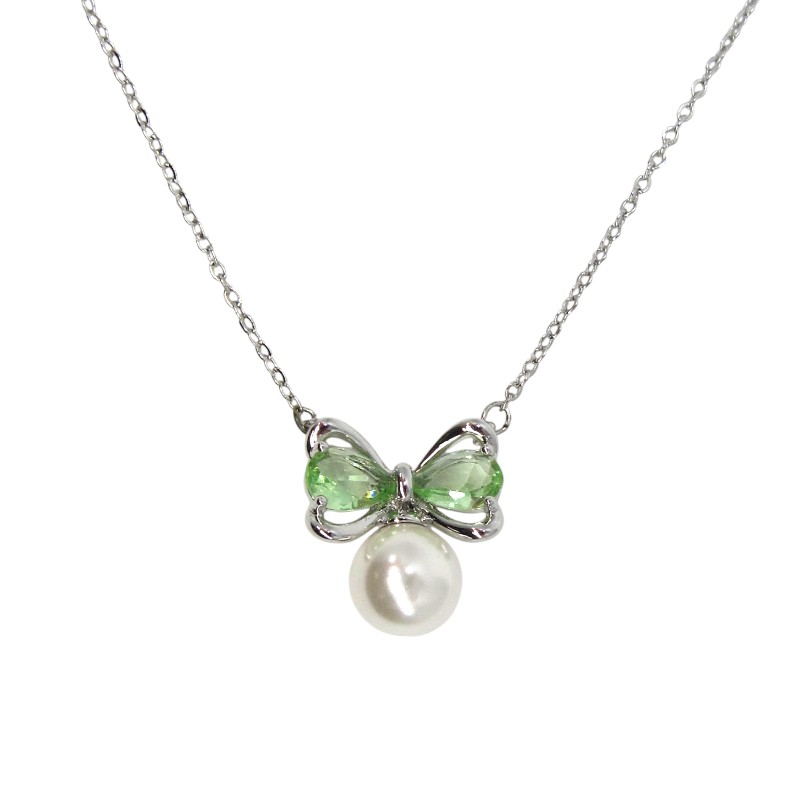 RHODIUM PLATED NECKLACE