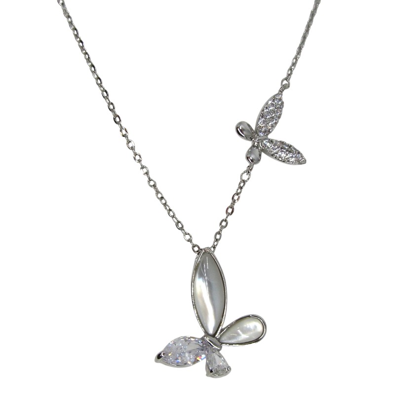 RHODIUM PLATED NECKLACE