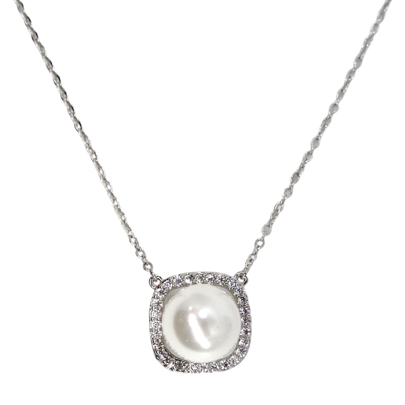 RHODIUM PLATED NECKLACE