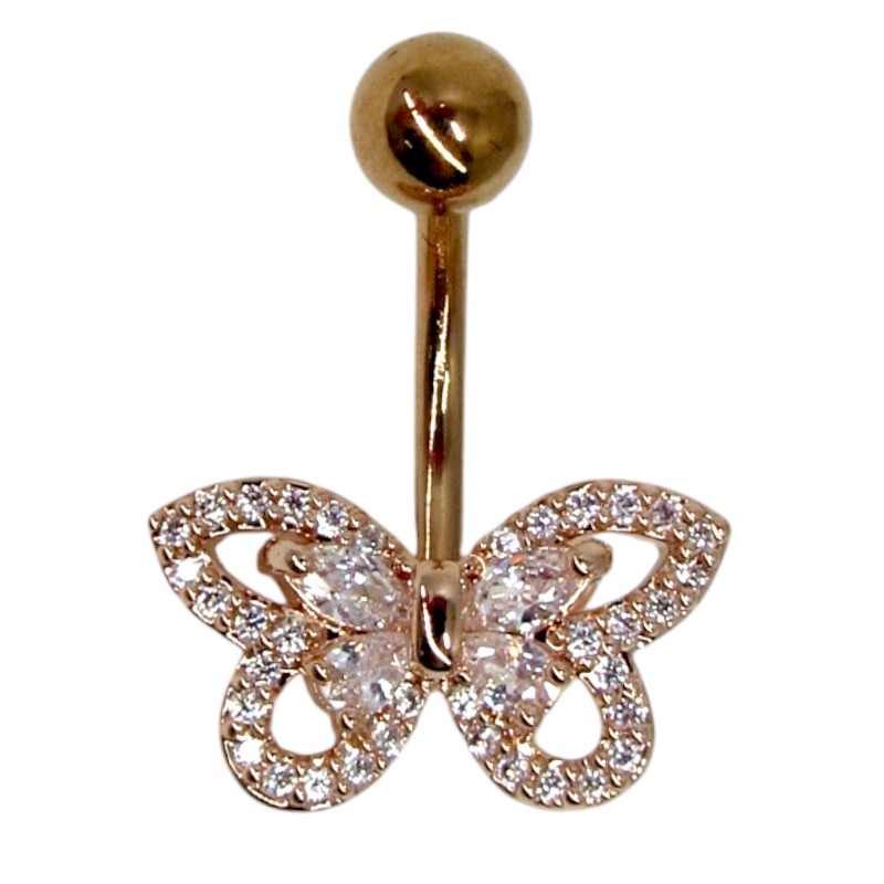 GOLD PLATED BELLY PIERCING