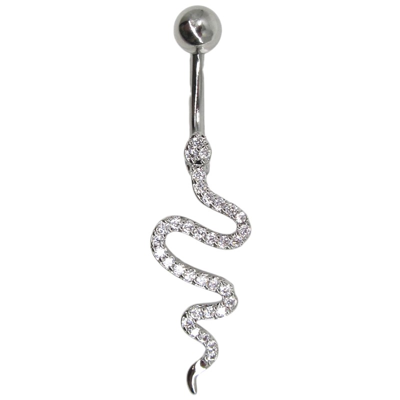 PALLADIUM PLATED BELLY PIERCING