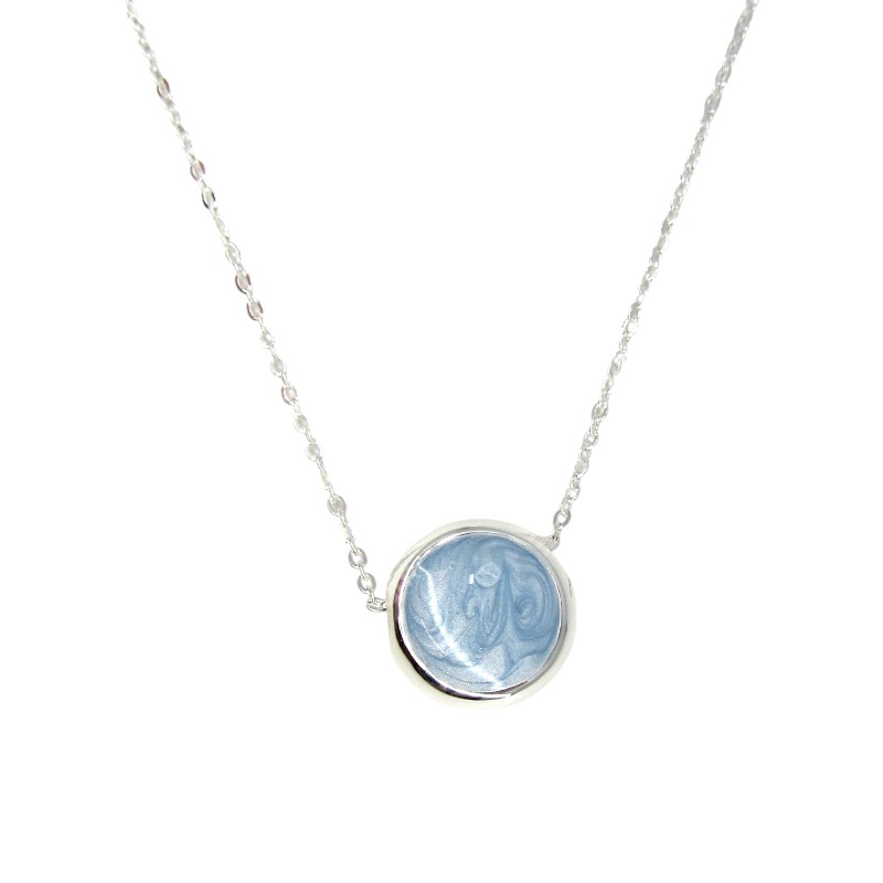 RHODIUM PLATED NECKLACE 