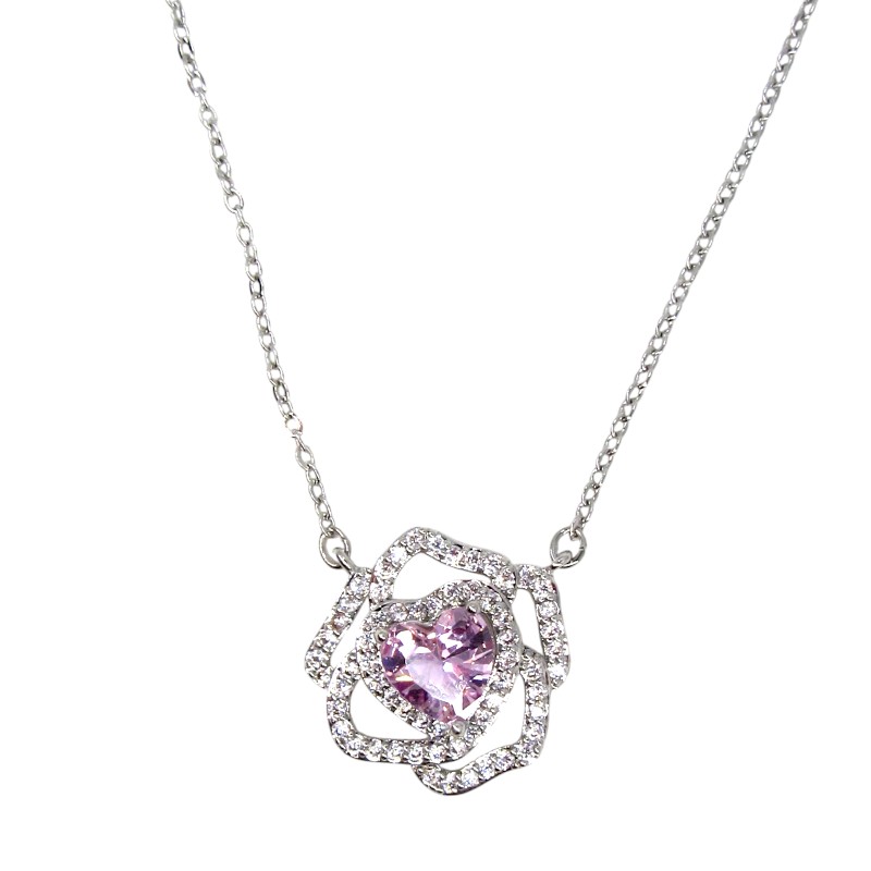 RHODIUM PLATED NECKLACE