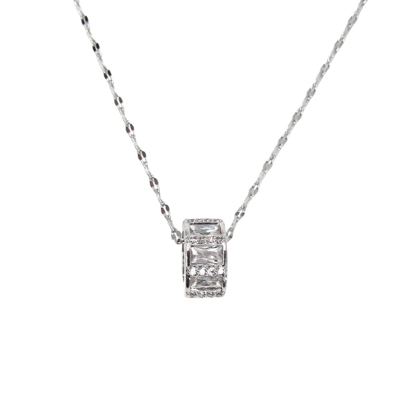 RHODIUM PLATED NECKLACE