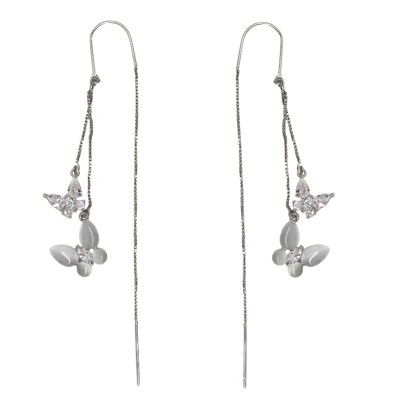  RHODIUM PLATED EARRINGS