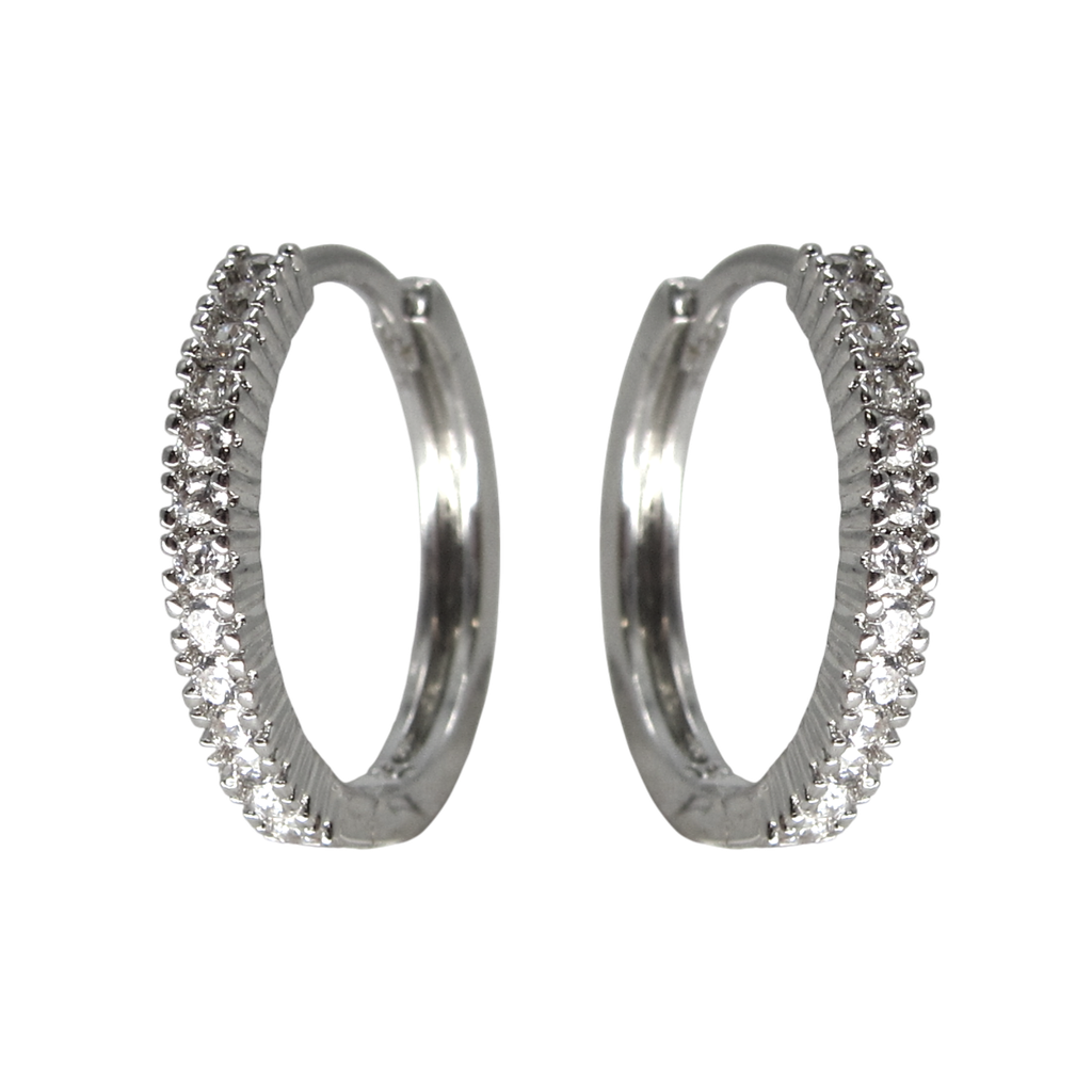 RHODIUM PLATED EARRINGS