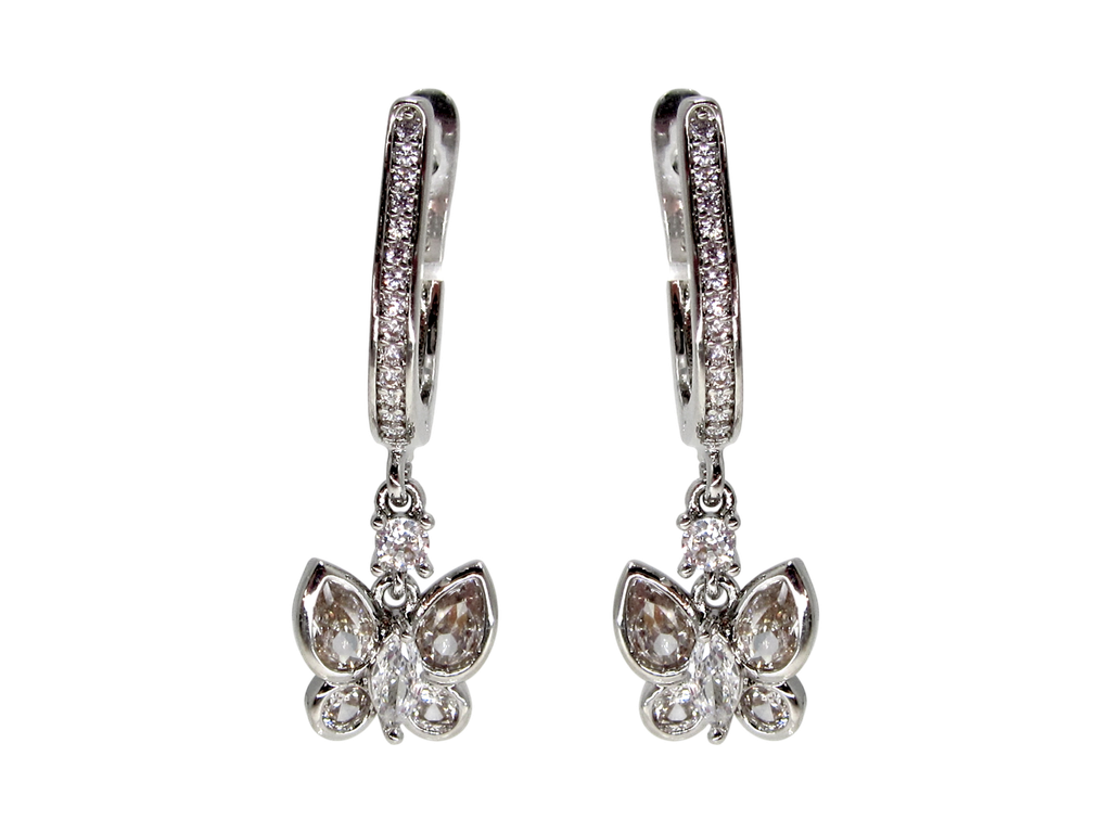 RHODIUM PLATED EARRINGS