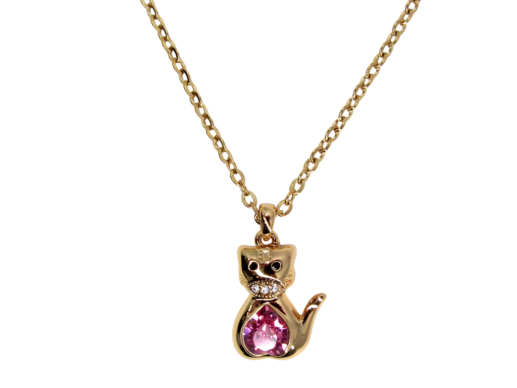 18K GOLD PLATED NECKLACE WITH SWAROVSKI