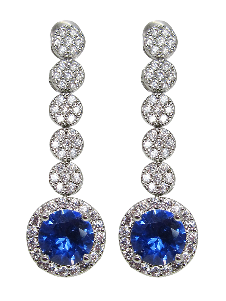 RHODIUM PLATED EARRINGS