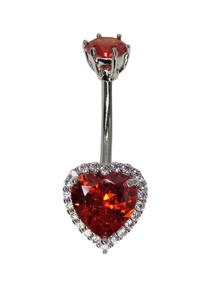 PALLADIUM PLATED BELLY PIERCING