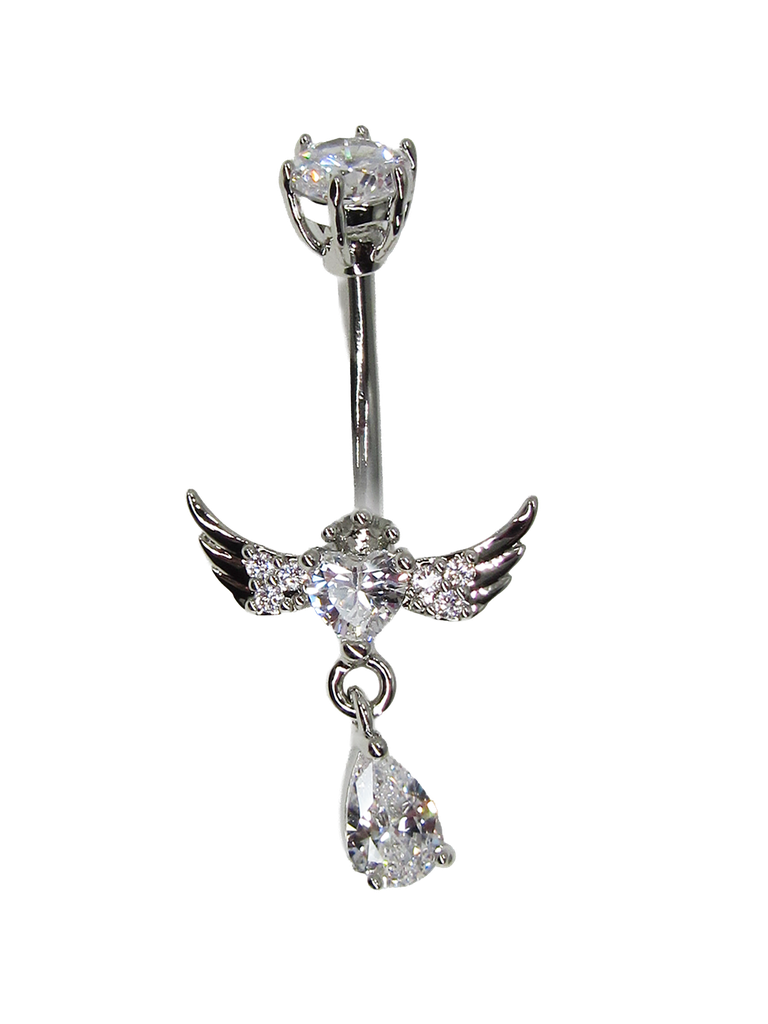 PALLADIUM PLATED BELLY PIERCING