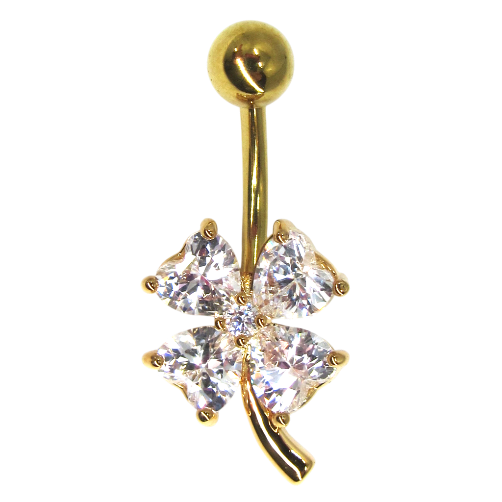 GOLD PLATED BELLY PIERCING