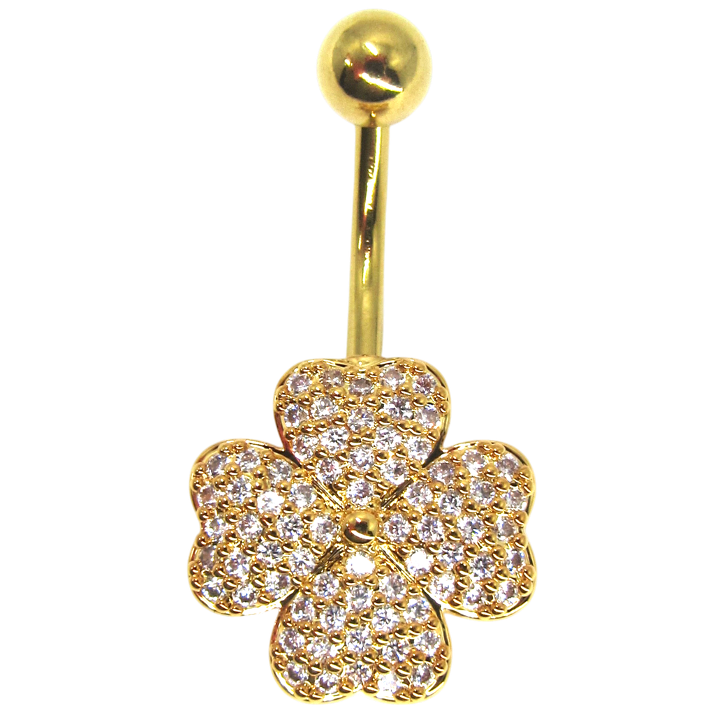 GOLD PLATED BELLY PIERCING