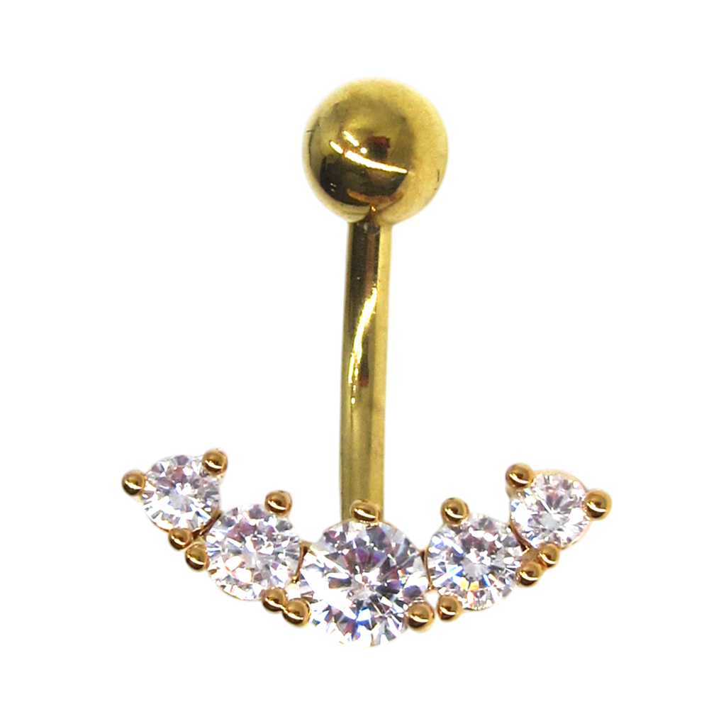 GOLD PLATED BELLY PIERCING