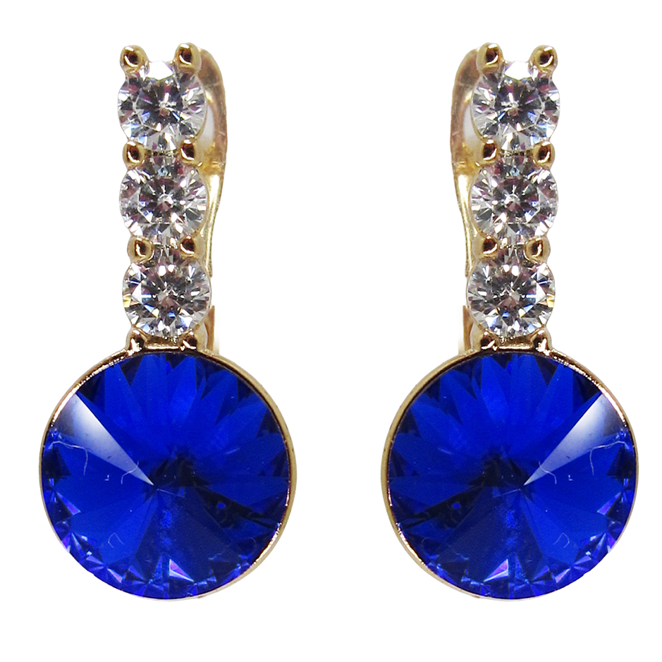 18K GOLD PLATED SWAROVSKI EARRINGS