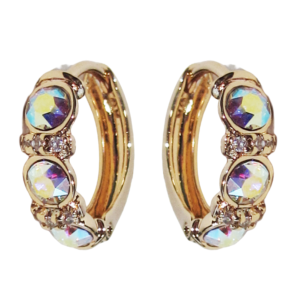 18K GOLD PLATED SWAROVSKI EARRINGS