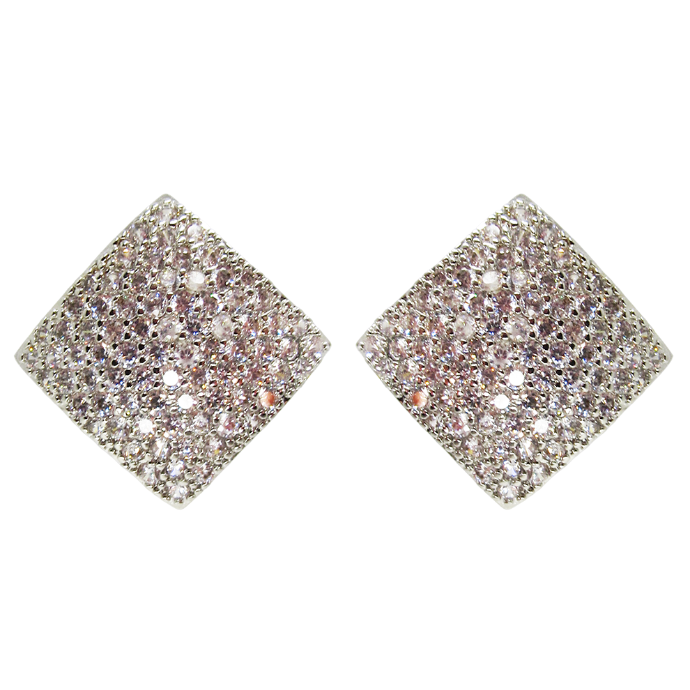RHODIUM PLATED EARRINGS