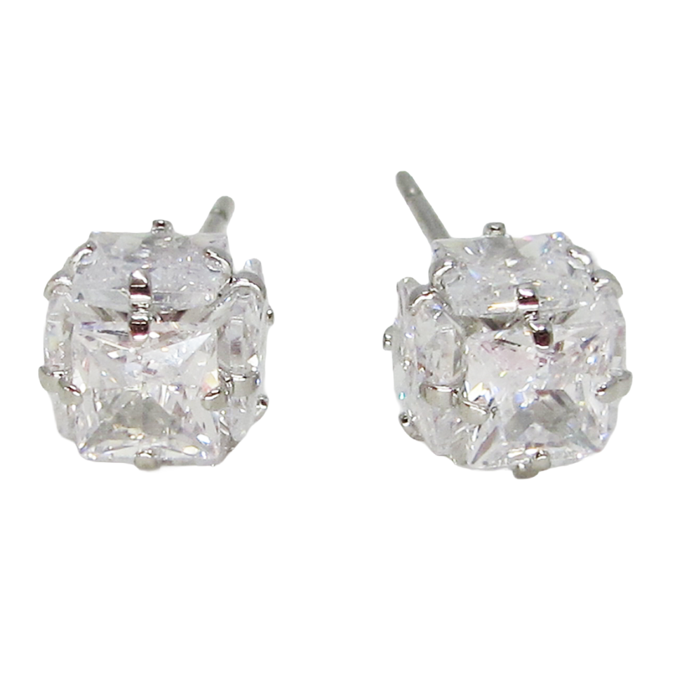 RHODIUM PLATED EARRINGS