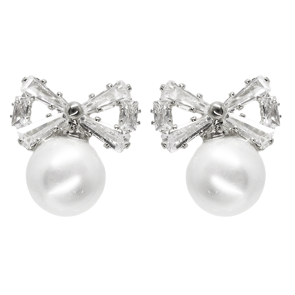 RHODIUM PLATED EARRINGS