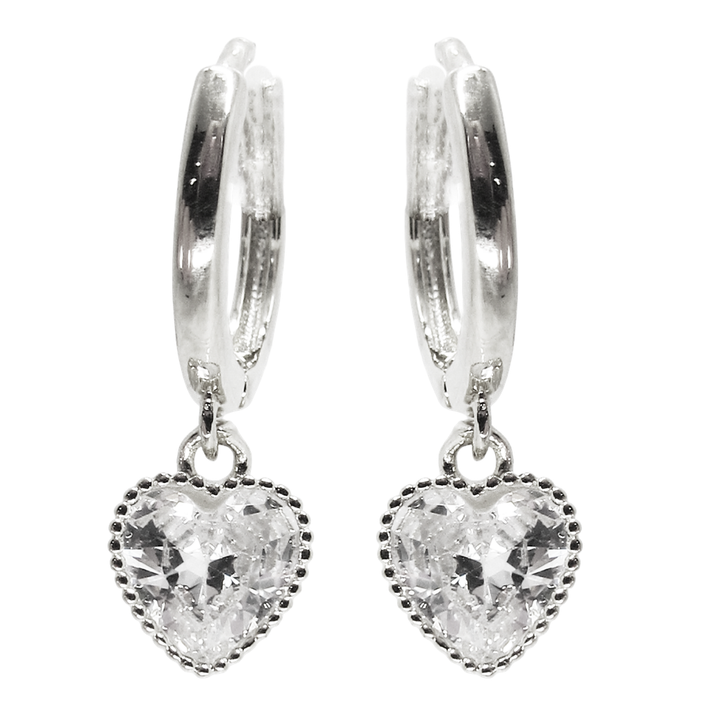 RHODIUM PLATED EARRINGS