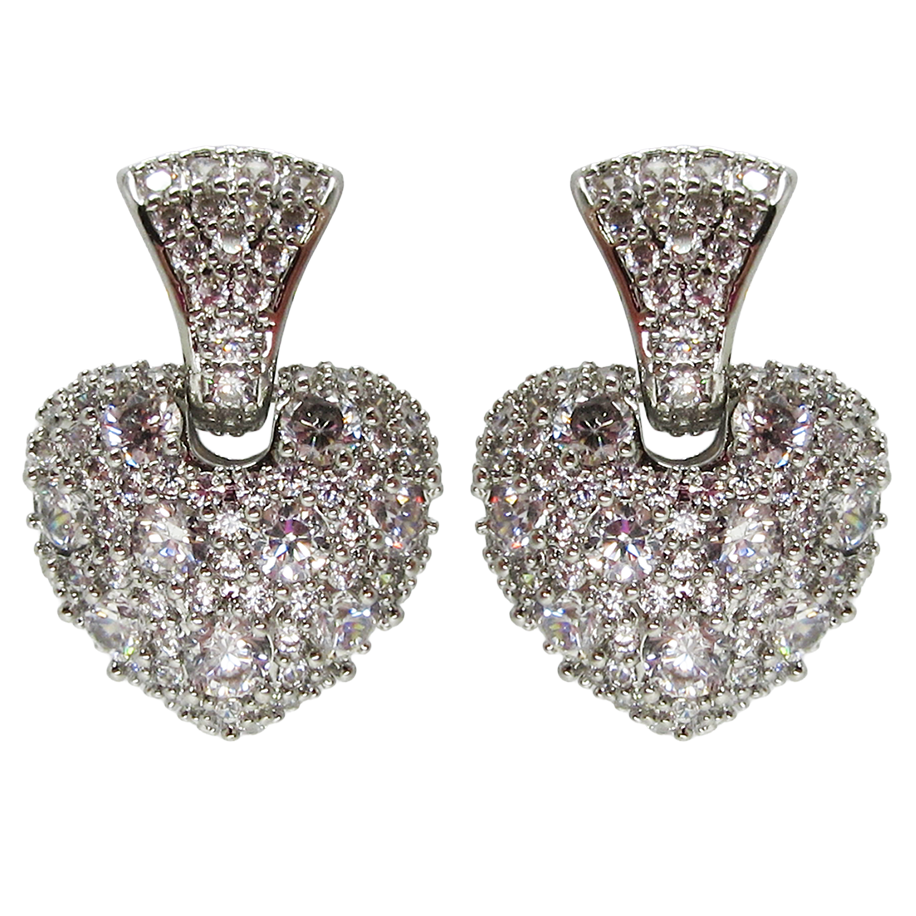 RHODIUM PLATED EARRINGS