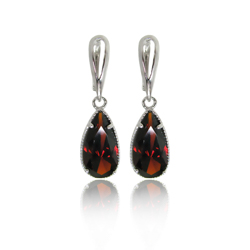 18K WHITE GOLD PLATED EARRINGS
