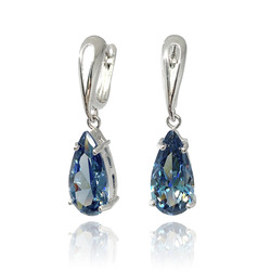 18K WHITE GOLD PLATED EARRINGS