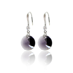 18K WHITE GOLD PLATED EARRINGS
