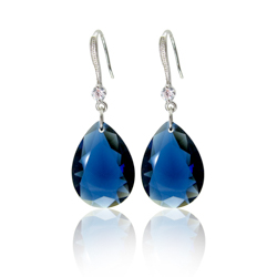 18K WHITE GOLD PLATED EARRINGS