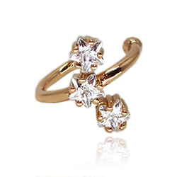 18K KULLAGA KAETUD KÕRVA CUFF