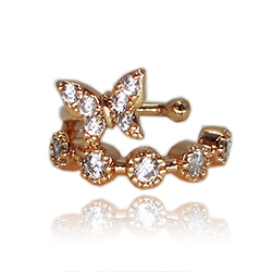 18K KULLAGA KAETUD KÕRVA CUFF            