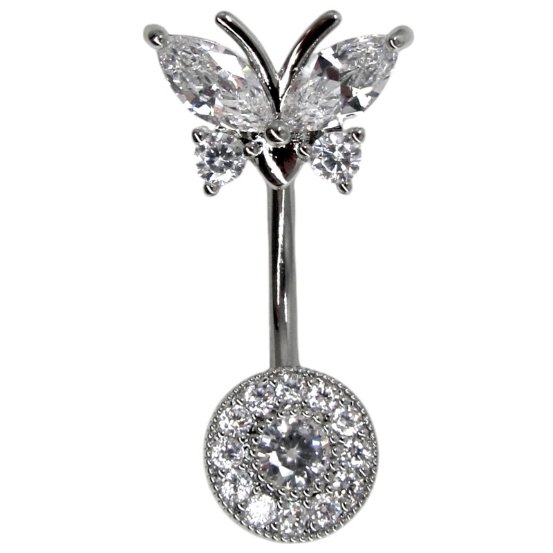 PALLADIUM PLATED BELLY PIERCING         