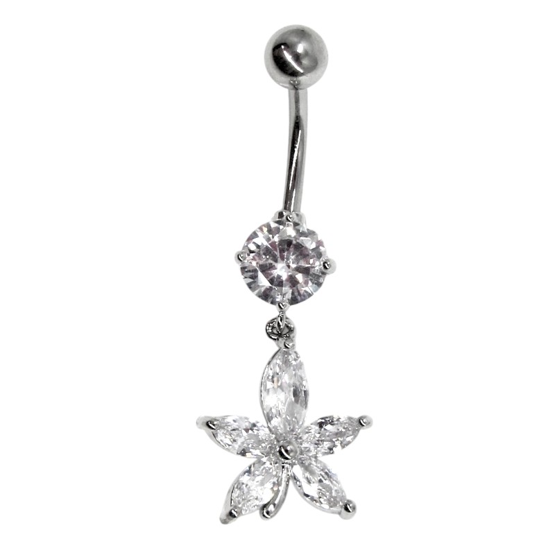 PALLADIUM PLATED BELLY PIERCING          