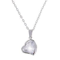 18K WHITE GOLD PLATED NECKLACE