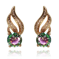 [2100700225548] 18K GOLD PLATED EARRINGS  