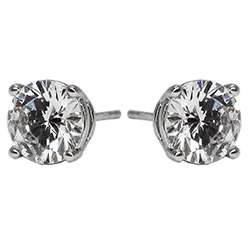 [2100701192511] RHODIUM PLATED EARRINGS