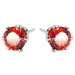 [2100701192542] RHODIUM PLATED EARRINGS