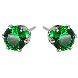 [2100701192580] RHODIUM PLATED EARRINGS