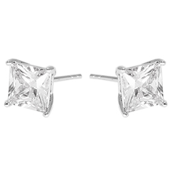 [2100701192627] RHODIUM PLATED EARRINGS