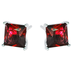 [2100701192634] RHODIUM PLATED EARRINGS