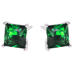 [2100701192665] RHODIUM PLATED EARRINGS