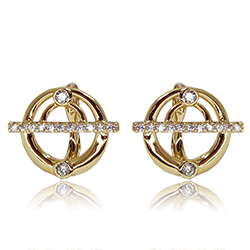 [2100701193549] 18K GOLD PLATED EARRINGS