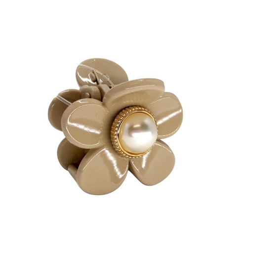 [2150801214033] HAIR CLAMP WITH PEARL