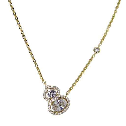 [2110701218319] 14K GOLD PLATED NECKLACE