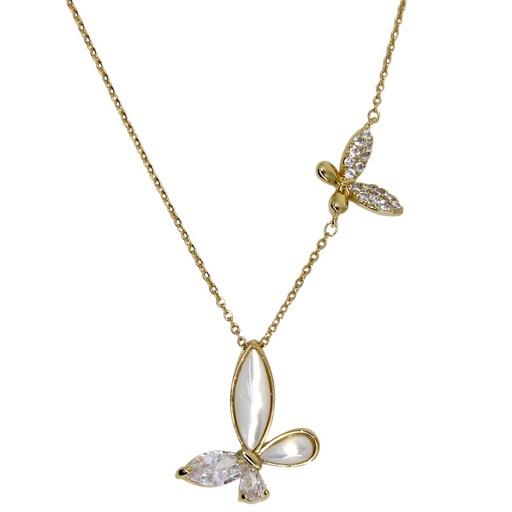 [2110701218395] 14K GOLD PLATED NECKLACE