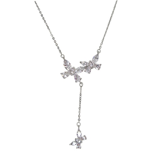 [2110701218449] RHODIUM PLATED NECKLACE